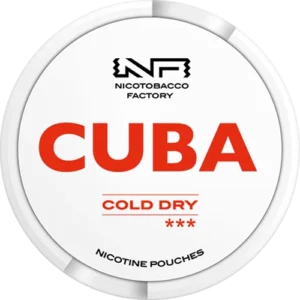 Woreczki nikotynowe - CUBA White Cold Dry 25mg