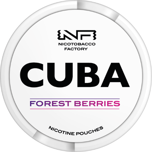 Woreczki nikotynowe - CUBA White Forest Berries 25mg