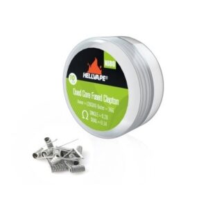 Hellvape - Ni80 Quad Core Fused Claptons Coils pre-built 0.14 OHM