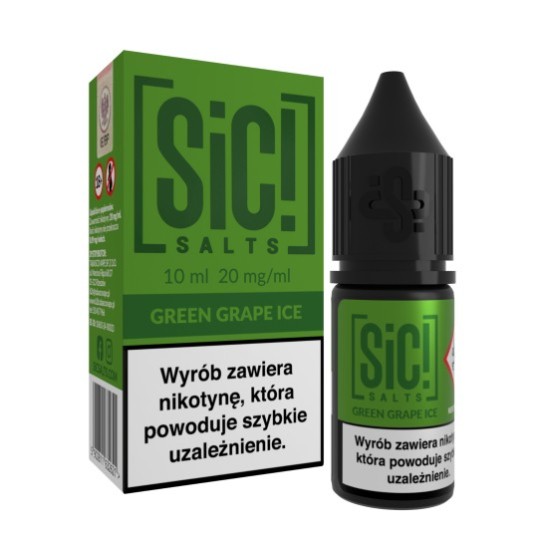 LIQUID SALT SIC! SIMPLEX 10ML 20MG GREEN_GRAPE_ICE