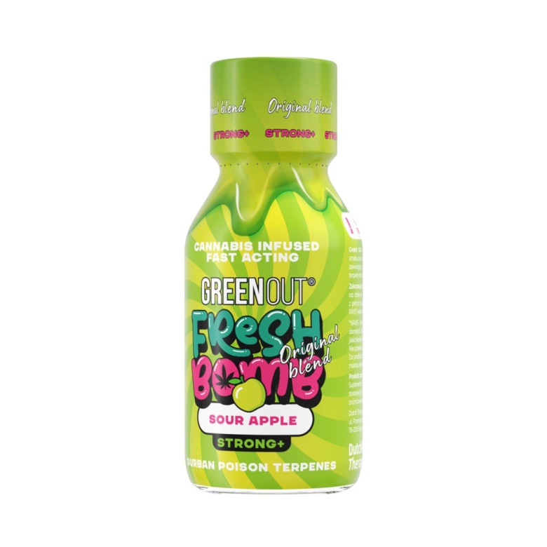 Shot Konopny Green Out Fresh Bomb Sour Apple STRONG+