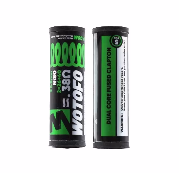 WOTOFO Grzałki Dual Core Fused Clapton 3mm 0.38 Ohm (5szt.)