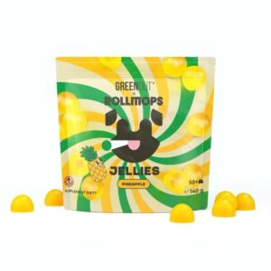 Żelki Konopne Green Out x RollMops - Pineapple