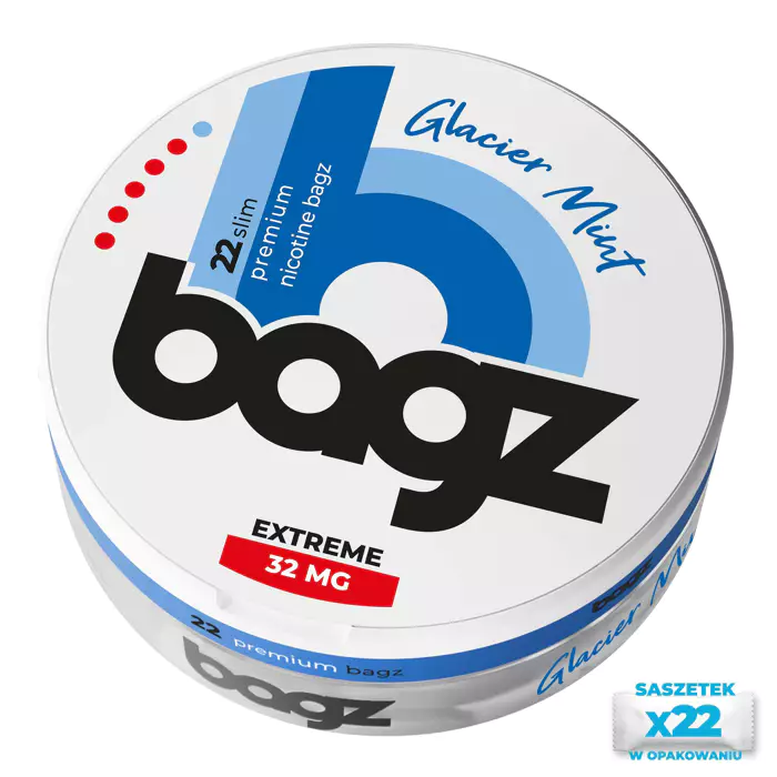 Saszetki nikotynowe BAGZ Glacier Mint 32mg
